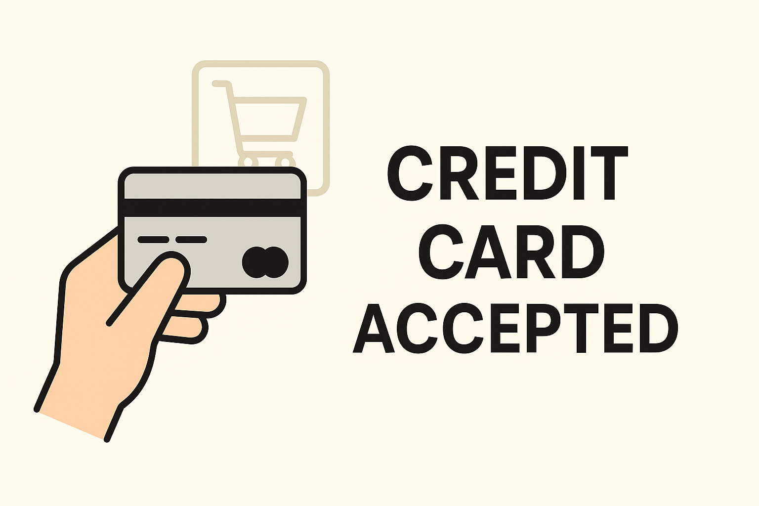 Credit Cards Accepted